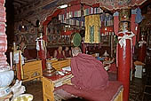 Ladakh - Sankar Gompa (Leh), morning puja 